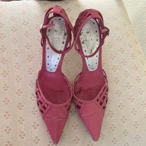 Bcbgirls pink leather shoes size 7.5B
